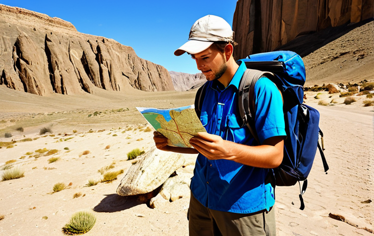쿠웨이트 사막 캠핑 준비물 - Setting up camp at sunset**

"A fully clothed camper setting up a dome tent in the Kuwaiti desert at...