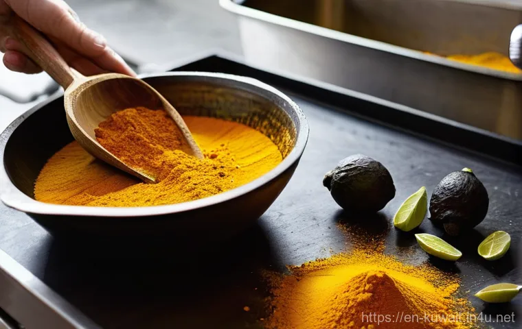 쿠웨이트 대표 요리 마치부스 - **Prompt:** A heartwarming scene of a Kuwaiti family, including a grandmother, parents, and children...